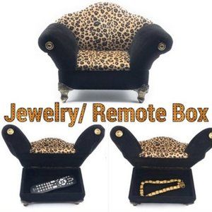 Leopard Animal Print Jewelry/Remote Box Holder